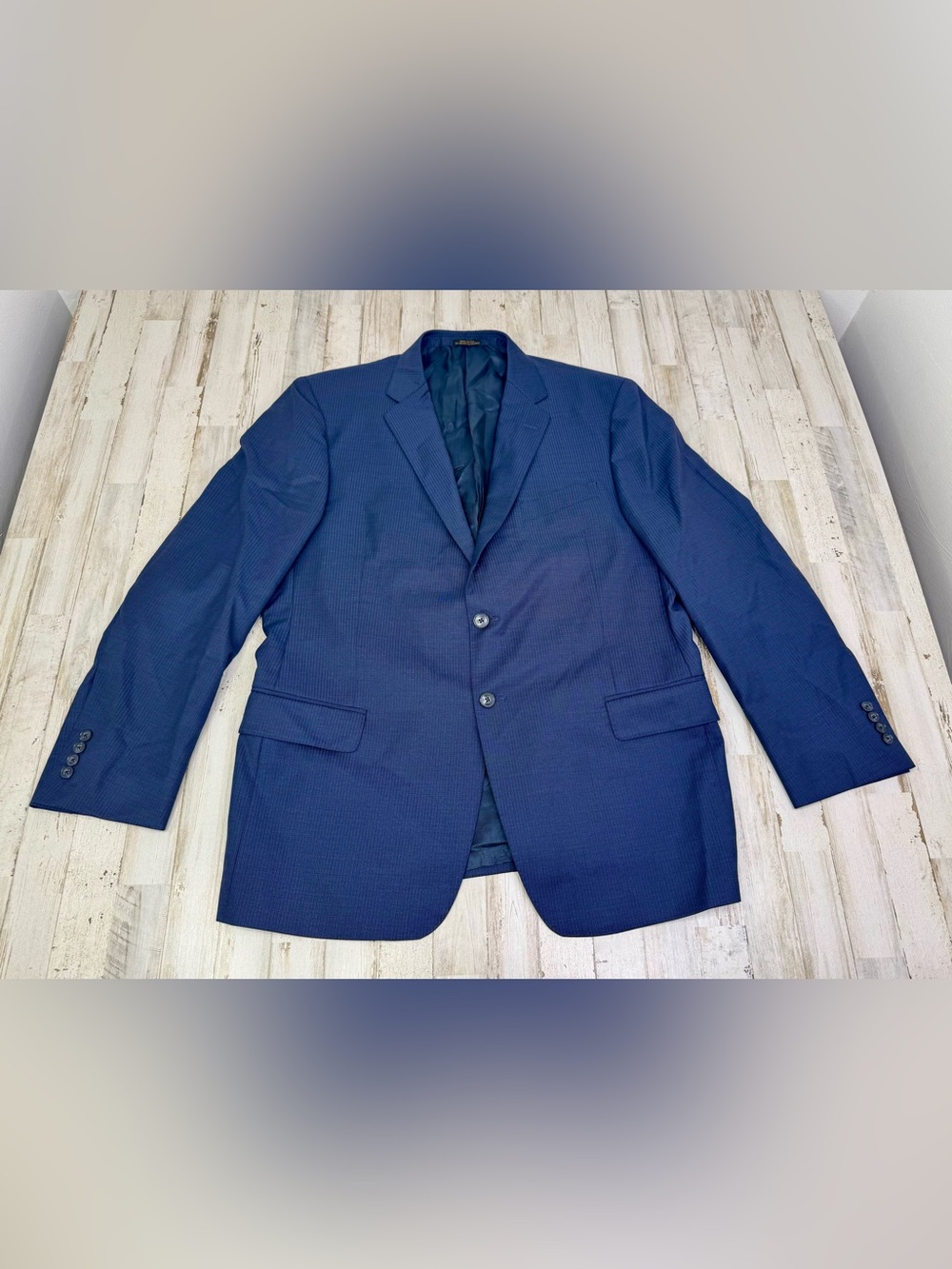 Jos A Bank Reserve Blazer Mens 44R Blue Super 120s Wool